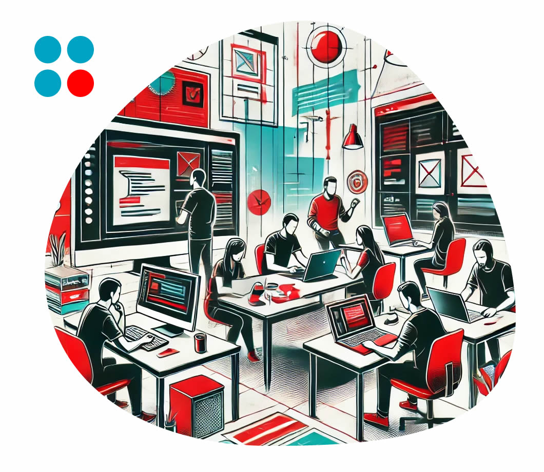 Immagini di un team di lavoro